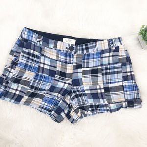 Loft Ann Taylor Shorts Patched Blue 4
